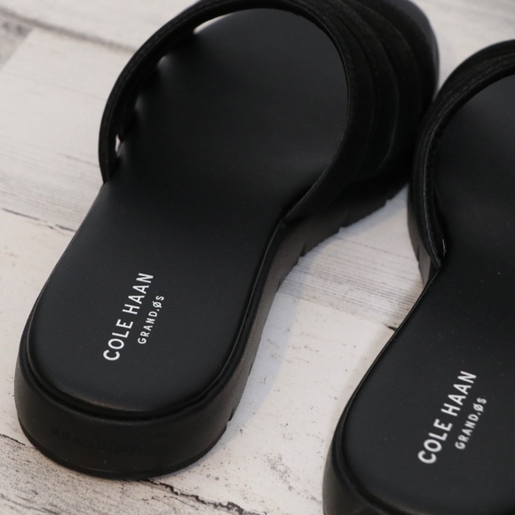 Cole Haan Zerogrand Multi Strap Sandal Black 8.5 New without box - Picture 4 of 7